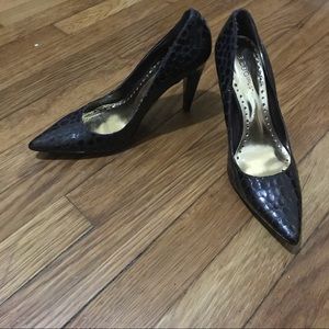 BCBG Faux Snake pointed heel